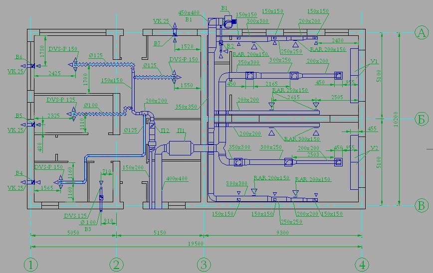 Проект вентиляции dwg