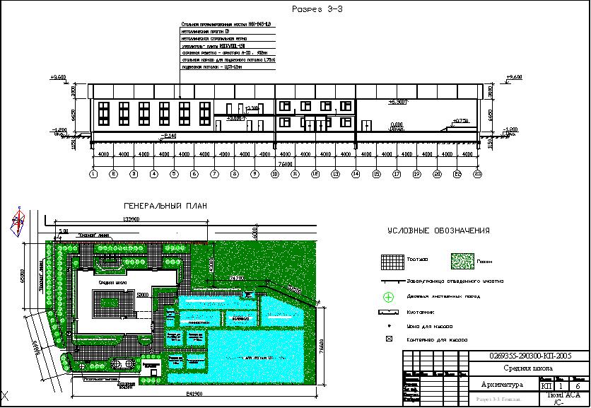 Проект детского сада autocad