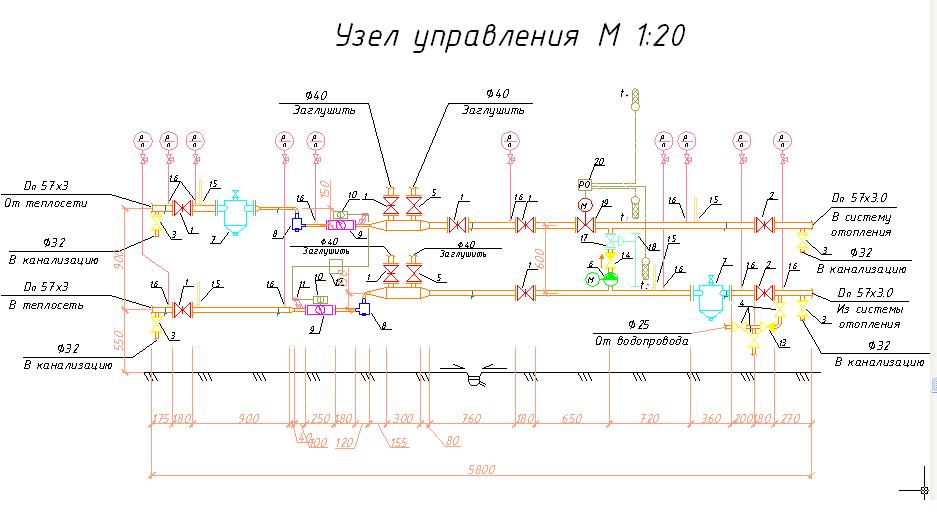 Проект на узел учета тепловой энергии