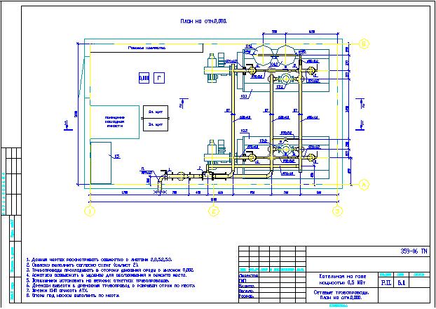 Проект котельной чертежи котельной