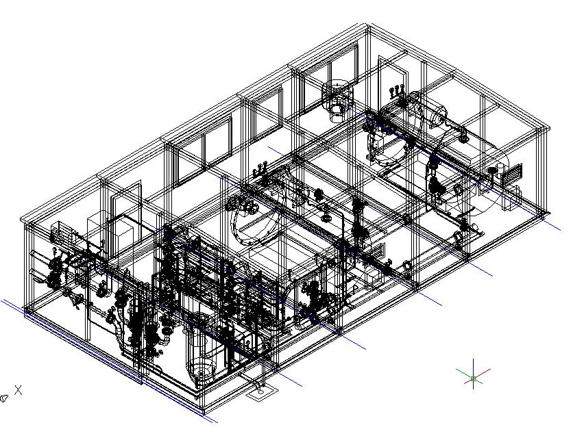 Чертеж котельной в автокаде